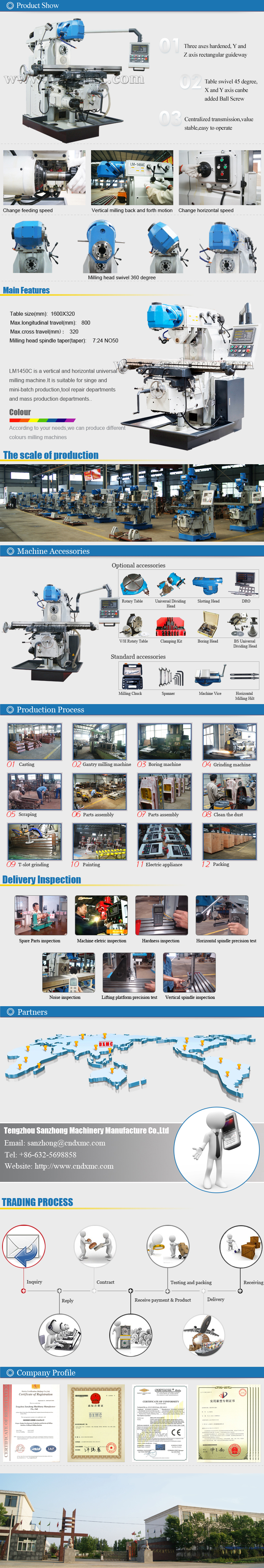 Universal Milling Machine LM1450C Picture