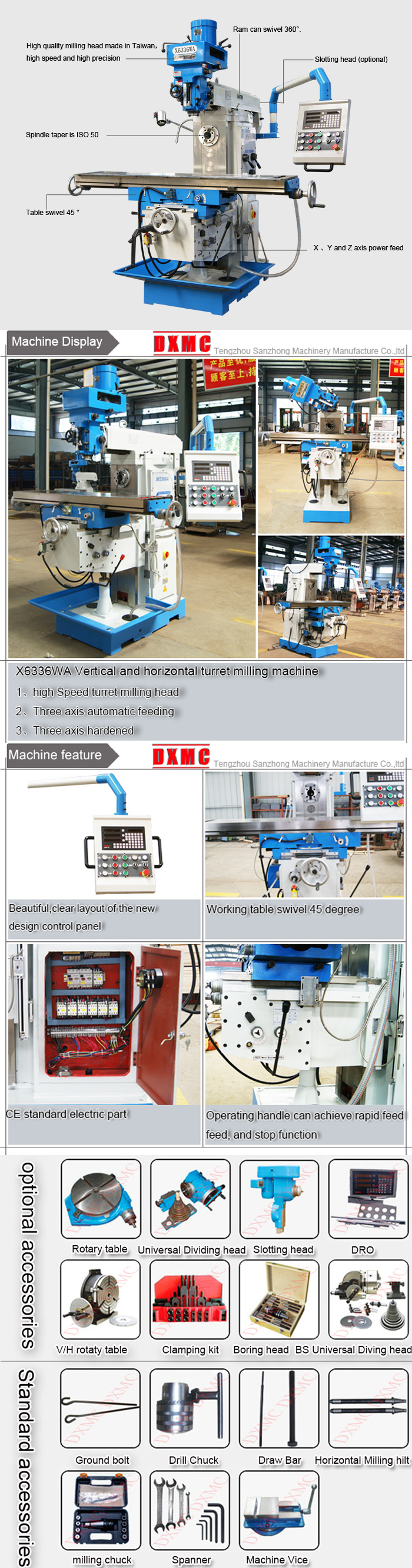 Vertical Milling Machine X6336WA Picture